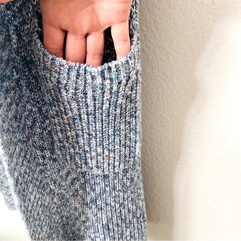 CAbi Light Blue Long Open-Knit Cardigan Vest - Picture 5 of 8
